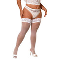 2026NEW Plus Large Size Black White Lace Thigh High Stockings Silicone Anti-slip Over The Knee Long Socks for Oversized Women XL