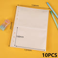 A5 Binder Cute Transparent Binder Notebook Filing Cabinet A5 Ring Pockets Leaf Filing Cabinet A5 Macaron Binder HYJ02