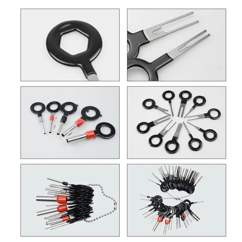 Car Terminal Removal Wire Plug Wire Crimp Connector Extractor Automotive Kit Keys Pins Repair Extraction Mechanical Tools