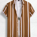 Men Women Shirts Colorful Striped Pattern Print Design | SAMAG