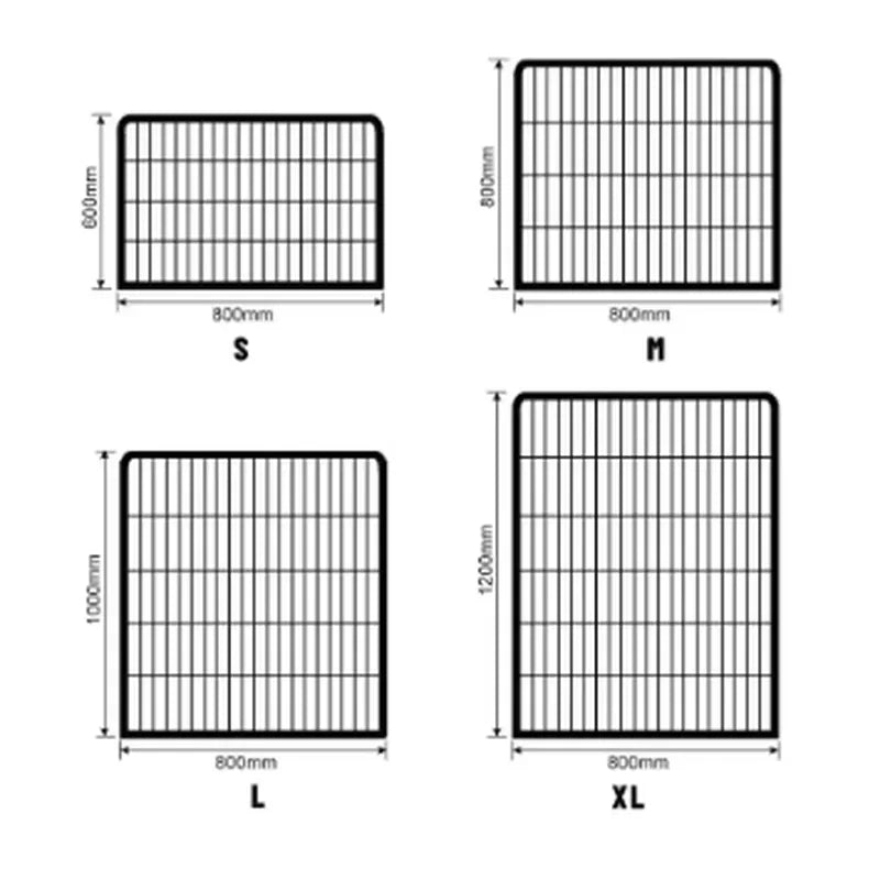 for Metal Wire Puppy Pen Dog Crate Kennel House for Exercise Training Foldable Playpen Top Quality