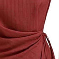 Women's Sleeveless Side Tie Top Matching High Waist Wide Leg Pants For Office Daily Dinner Casual Fashion Occasions