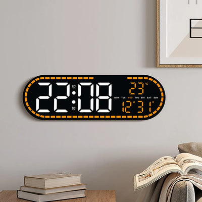Large Digital Wall Clock Temperature and Date Week | SAMAG