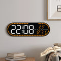 Large Digital Wall Clock Temperature and Date Week Display Electronic LED Table Alarm Clocks Brightness Adjustable 12/24H Format