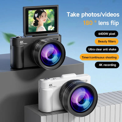 Digital Camera 4K 64MP HD 18X Zoom Autofocus Retro | SAMAG