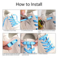 No Tie Shoelaces for Sneakers Colorful Press Metal Lock Shoelace Splashing Ink Print Flat Elastic Laces Without Ties Shoe Laces
