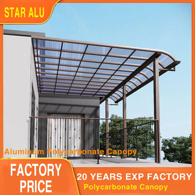 Outdoor Aluminum Carport Waterproof Polycarbonate Flat | SAMAG