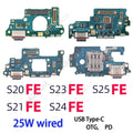 USB Mic Board Dock Charger Connector Charging Port Flex Cable For Samsung Galaxy S25 S24 S23 S21 S20 FE G781W G990W S721W S711W