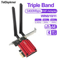 PCI - E WiFi 6E Triple Band 5374Mbps Bluetooth 5.3 Adapter RTL8852CE Gigabit Wireless Network Card for Desktop PC | SAMAG