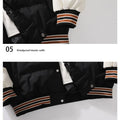 Men's Parka Cotton Padded Jacket Hooded Letter Embroidery Zipper Pockets Coldproof Outerwear Male Coat Streetwear Chic Hot Sales