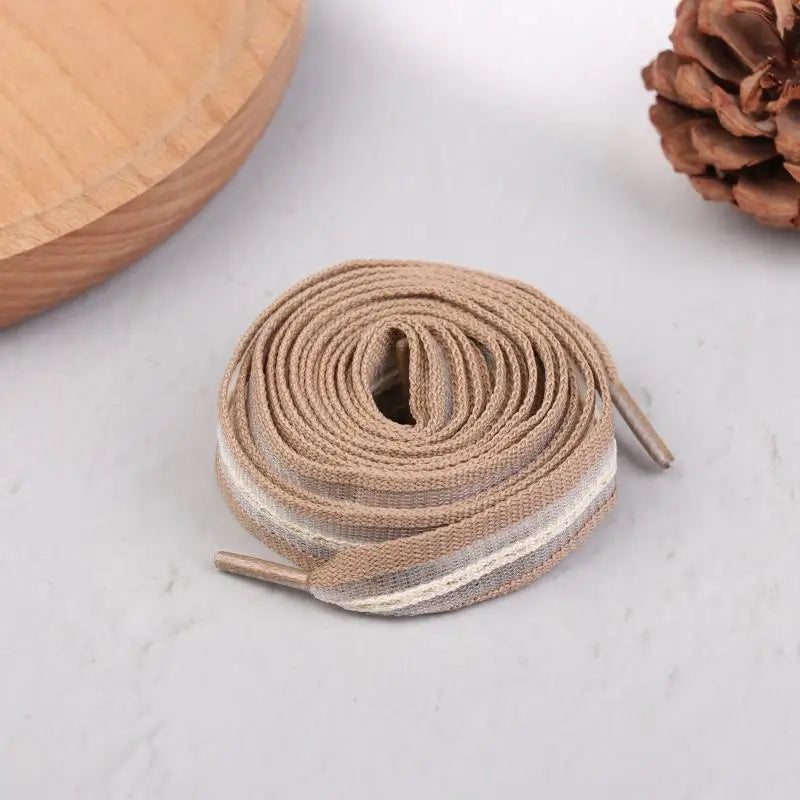 2cm Bow Wide Flat Shoelaces Fish Silk Transparent Striped Shoelaces Sneaker Black Sport Training Shoes Casual Shoes Laces