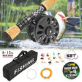 Carbon Fiber Fly Fishing Rod Reel Combo Kit 240cm 270cm Portable Full Set With Simulation Fly Lures Braided Line Storage Bag 8