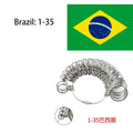 Aluminum Alloy Ring Gauges Sizer Meter Hand Loop Jewellery Measuring Ring Tool Size 0-13mm Measurement Finger Circumference