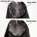 4x4inch Lace Front Human Hair Topper HD Lace Wefted Topper with Adjustable Elastic Band Virgin European Hair Women Hairpieces