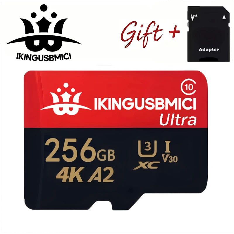 High Speed V30 U3 Memory Card 32GB 64GB 256GB Flash UHS-3 Micro Mini SD Card For 4K HD Camera/TV/Nintendo Switch/Gopro UAV