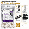 Premium 3D Printer Guide Rail Cleaning Rope, Lint-Free Cotton Thread Cord for Lead Screws Smooth Rods Axis Maintenance Device