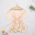Mens Silk Satin Long Robes Summer Wrap Dressing Gown Bathrobe Nightgown Pajamas Homewear Sexy Dressing Gown