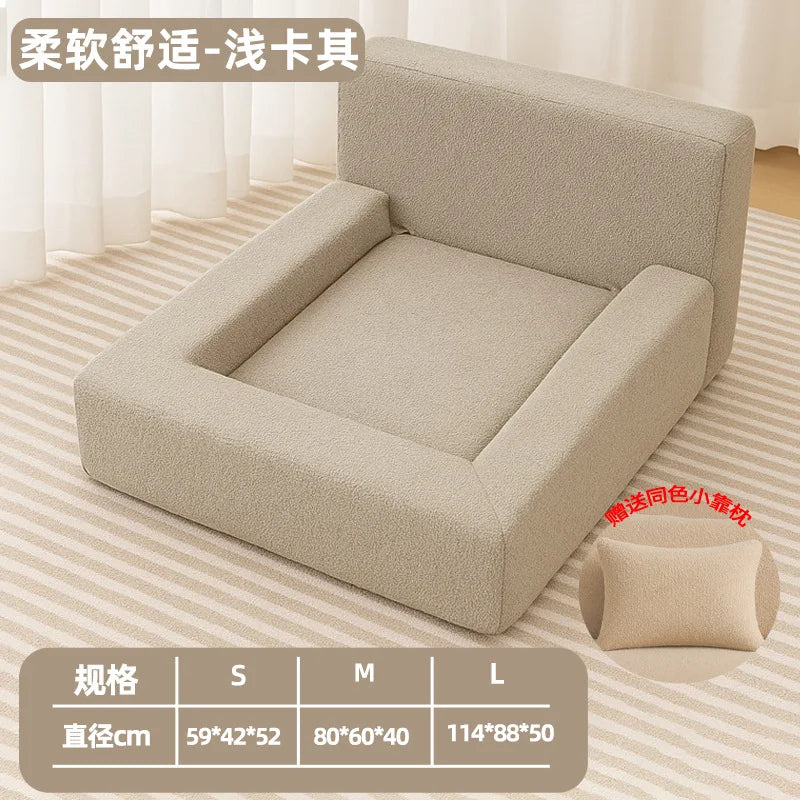 Orthopedic Luxury Dog Bed with Sides-Dog Sofa Bed for Medium Dogs Supportive Foam Pet Couch with Removable Cover Outdoor Use