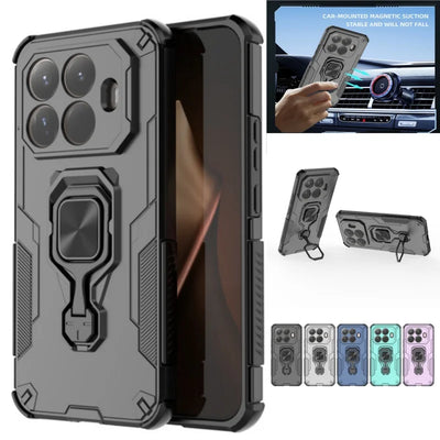 For Xiaomi 15T Pro 5G Case Car Magnetic Ring Stand Armor | SAMAG