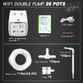 WIFI Intelligent Watering Device Double Pump Timed Automatic Drip Irrigation System Remote APP Controller for Garden Terrace