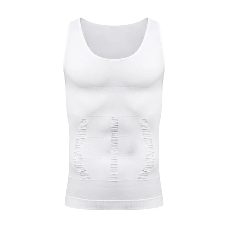 1/2 PCS Men‘s Seamless Shapewear Vest Abdomen Control Compression Top Breathable Cool Summer Undershirt for Daily Casual Fitness
