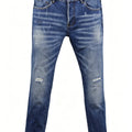 6057 Four Seasons New Men's Wear Washed Ripped Patch | SAMAG