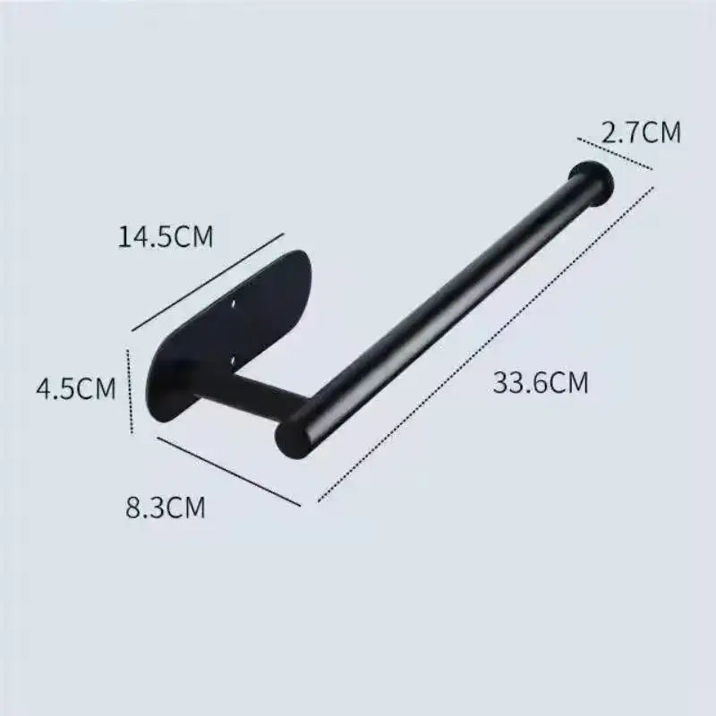 Stainless Steel Silver / Black Paper Towel Wipe Hanging Rack Can Store Cling Film Roll For The Kitchen - View 8 | SAMAG