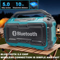 Makita Cordless Bluetooth Speaker Portable Surround Dual Channel Subwoofer Loudspeaker 18V Battery(No - View 6 | SAMAG