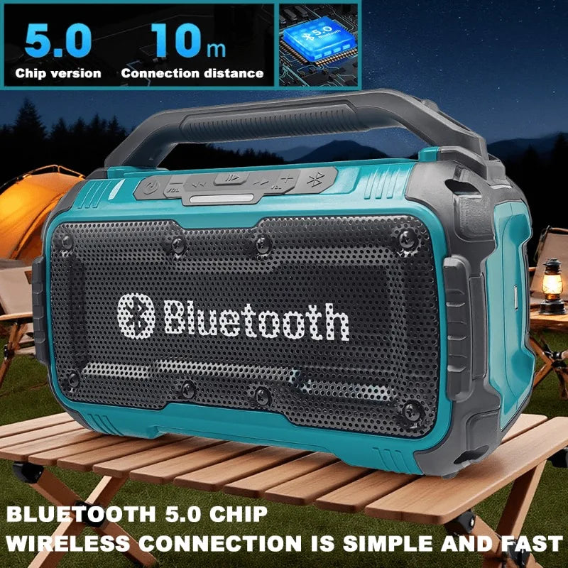 Makita Cordless Bluetooth Speaker Portable Surround Dual Channel Subwoofer Loudspeaker 18V Battery(No - View 6 | SAMAG