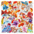 Cartoon Colorful Goldfish Stickers Waterproof Transparent | SAMAG
