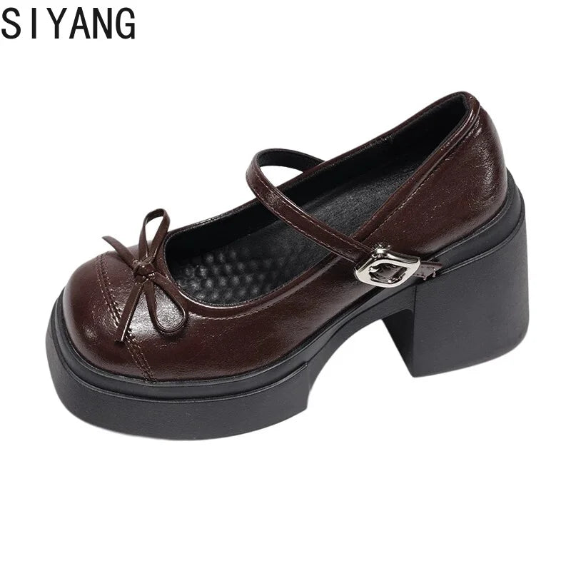 Platform High High Women Mary Jane Shoes Fashion Banquet Party Pumps Spring Autumn Women's Dress Black y2k Heels Shoes
