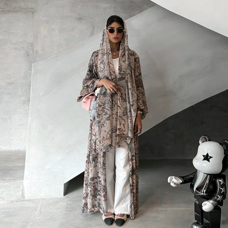 Elegant Traditional Arabic Fashion Abaya with Loose Long | SAMAG