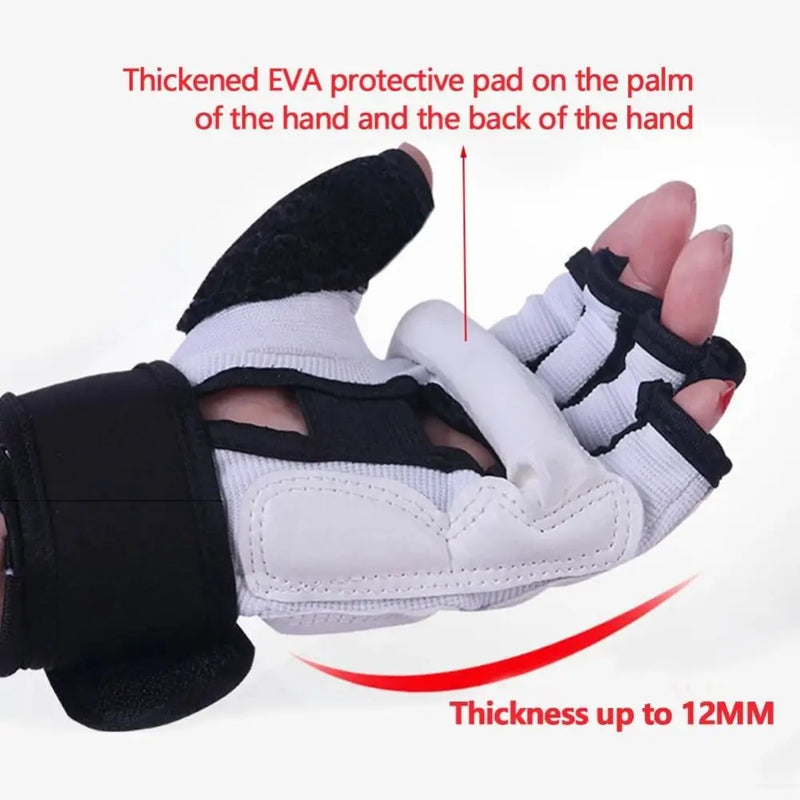 Half Finger Boxing Gloves Foot Protector PU Leather | SAMAG