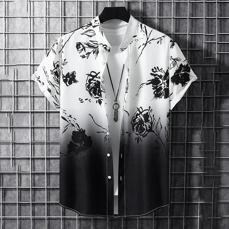 Summer Flower Graffiti 3D Print Men's Street Fashion | SAMAG