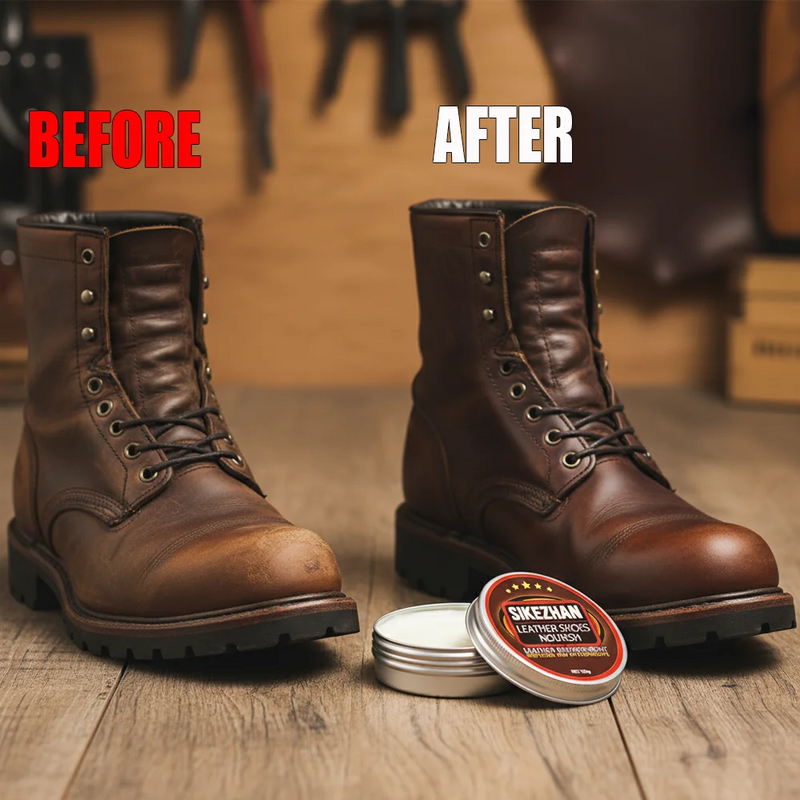 Professional Shoe Cream Leather Conditioner&Polish - Waterproof,Restores Shine,Prevents Cracking for Shoes Boots Bags