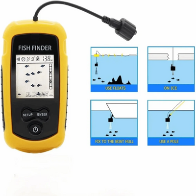 Handheld Portable Fish Finder LCD Screen Castable Sonar | SAMAG