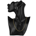 ALIZERO 18K Gold 2mm Snake Chain Necklaces 16/18/20/22/24/26/28/30 Inches Women Men Fashion Fine Jewelrys - Visuel 5 | SAMAG