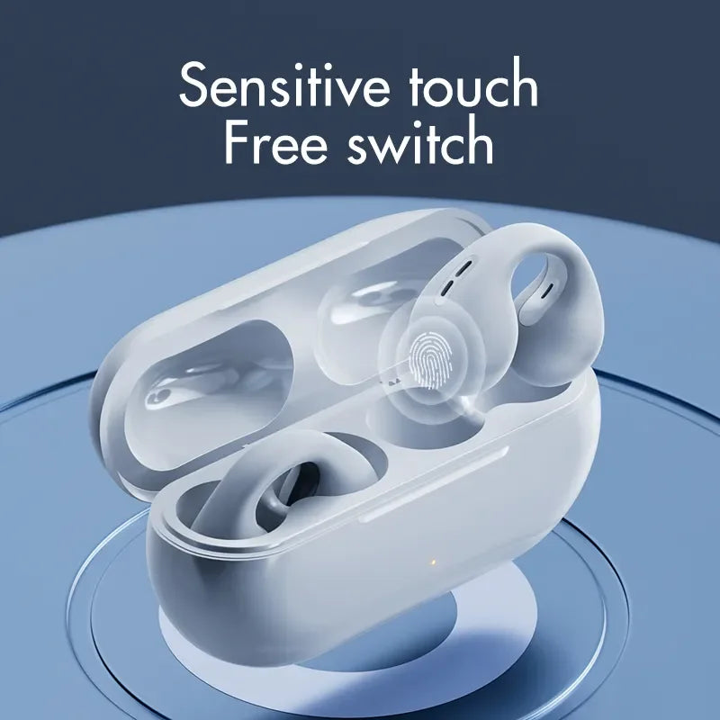 YK10 Open Ear Sport Earbuds NEW Model Air Conduction Earphones 5.3 TWS Blue-tooth Wireless Headphones for iPhone & Android