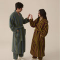 Thickened Flannel Robe Pants Pajamas Set Autumn Winter | SAMAG