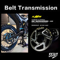 Second-tier chain drive modification to second-tier belt drive Electric Motorcycle Drive Belts Transmission BeltFor Surron Ultra