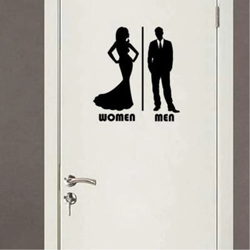 Waterproof Bathroom Home Art Door Decor Removable Wall Sticker Vinyl Poster Toilet Decals Fashion High Quality