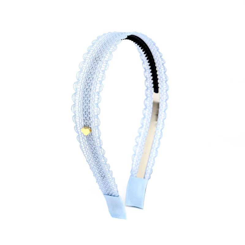 New Fashion Mesh lace edge Hair Accessories Lace Edge Hair Hoops Baby Bow Hair Accessories Hair Straps Girl Decoration