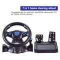 Vibrating USB Steering Wheel for Multi Platform Gaming Compatible with For Switch For xbox 360 For PS4 and More