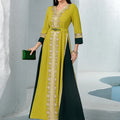 Eid Diamonds Abayas for Women Luxury Dubai Kaftan Muslim Evening Party Maxi Dress Turkey Kaftan Morocco Caftan Femme Musulmane