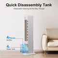 41 Inch Evaporative Air Cooler, 3-IN-1 Windowless Portable Air Conditioners, 3 Speed, 4 Modes, 120° Oscillation Tower Fan Swamp Cooler, 12H Timerr