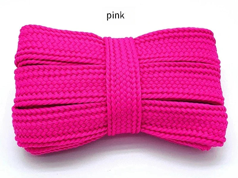 2CM Fat Shoe Laces for Campus Sneakers Thick Wide Shoelaces Replacement Laces Solid Color Flat Shoelace Sturdy Not Easy to Break