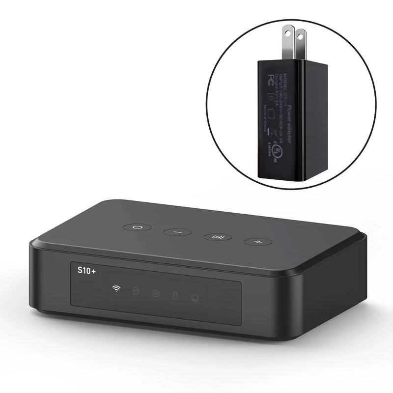 Arylic S10+ Wireless Music Streamer Bluetooth Audio Receiver 3.5mm Jack Aux for PC Multiroom PC Audio Jack Adapter