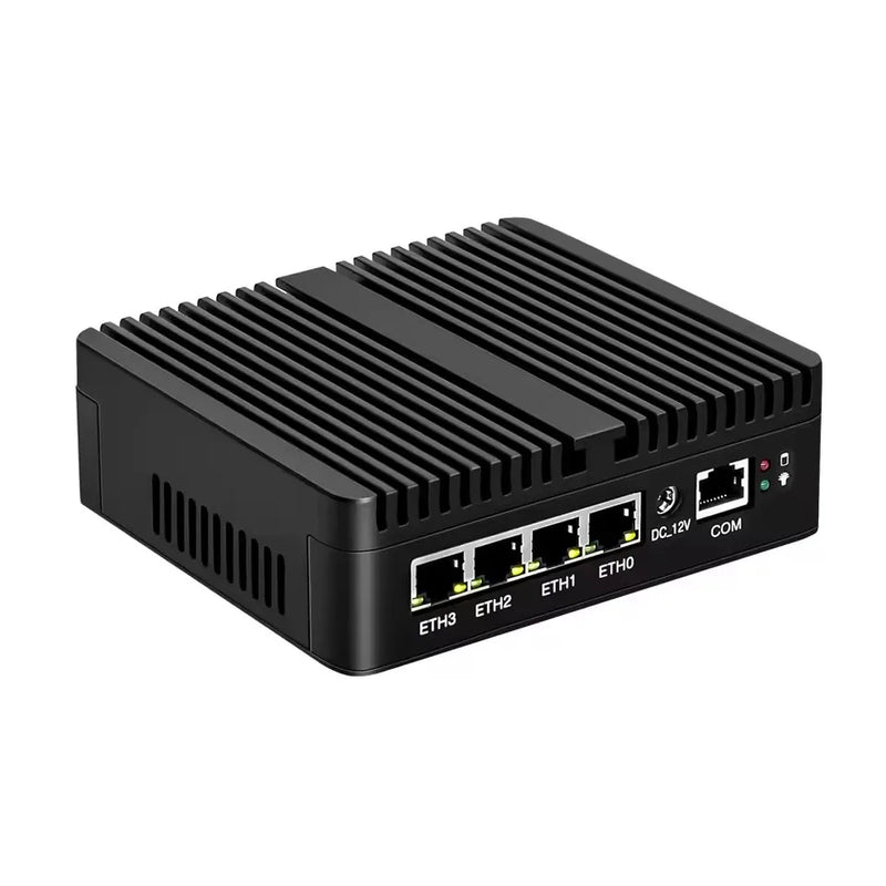 12th Gen Intel N150 7305 Fanless Firewall Computer 4x 2.5G LAN N5105 J6412 J5005 Barebone Mini PC OPNsense pfSense Home Server