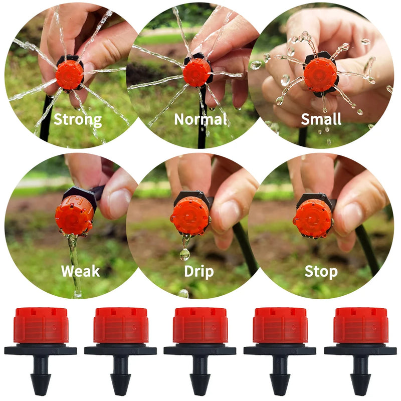 OASIS 5-50M Garden Micro Drip Irrigation Automatic Watering System Kit Timer Controller DIY Mist Spray Cooling for Potted Plants