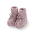 Baby Booties Knitted 0-12m Soft Soled Anti-Slip Newborn Boys Girls First Walkers Shoes Infant Toddler Unisex Sock Boot Kids Crib